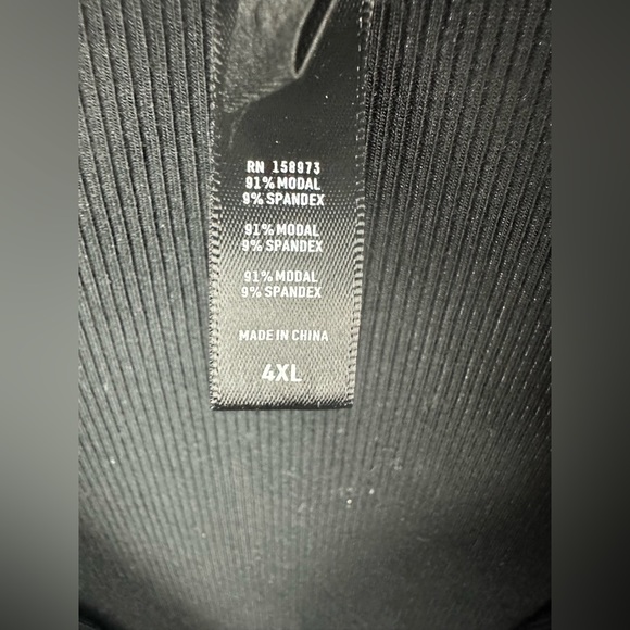 Skims SOFT LOUNGE LONG SLEEVE BLACK SLEEP TOP Size 4X (26-28)NWT - Picture 14 of 17